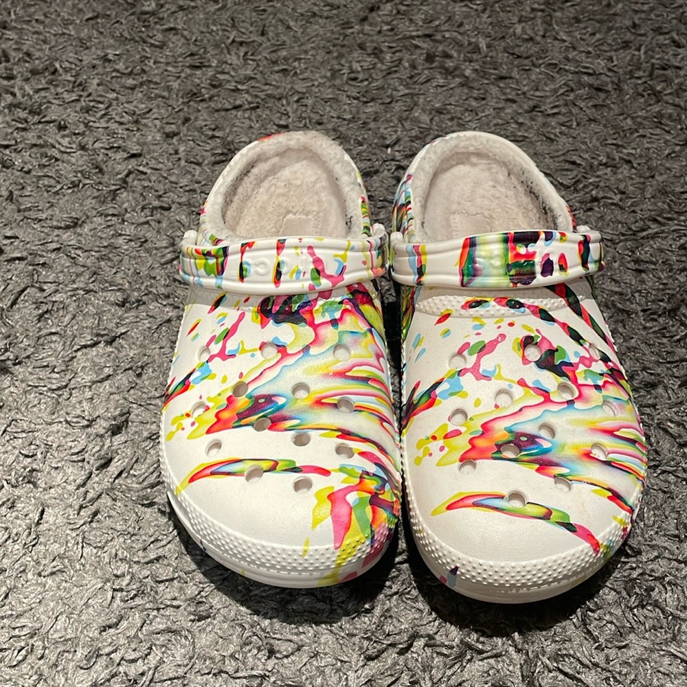 Paint Splatter Crocs